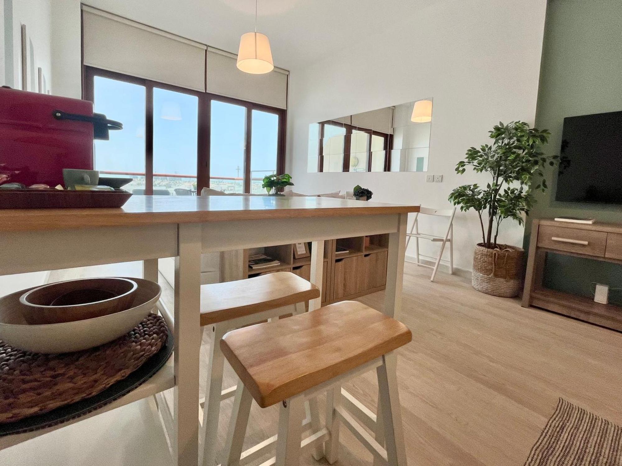 Palm Jumeirah Upgraded & Cozy Boutique Apartment ดูไบ ภายนอก รูปภาพ